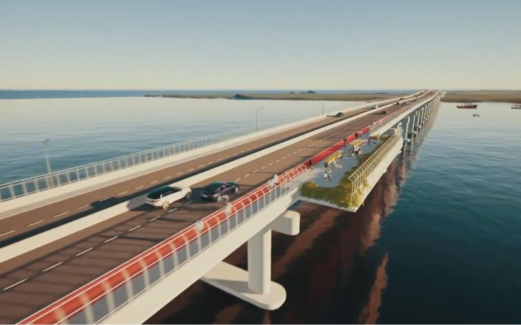 Construção da Ponte do Futuro atinge 41% de conclusão