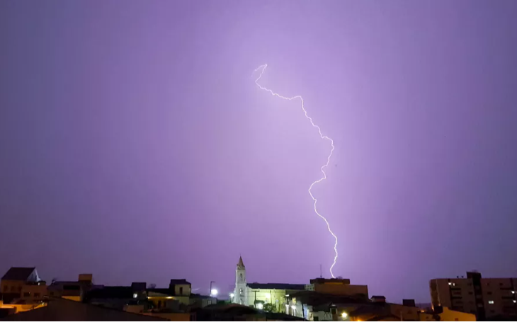 Paraíba registra mais de 200 mil raios nos primeiros meses de 2026; veja regiões mais afetadas