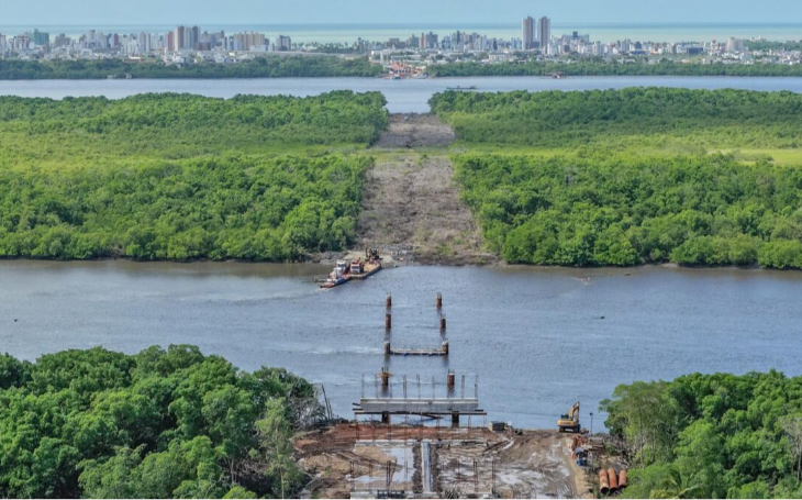 Obras da Ponte do Futuro avançam e o governo garante entrega em 2026; VEJA IMAGENS