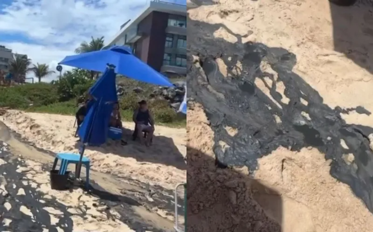 Hotel e restaurante são notificados após líquido escuro atingir praia do Bessa, em João Pessoa