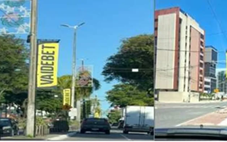 Ministério Público de Contas aciona TCE para investigar propaganda de bets em postes na orla de João Pessoa
