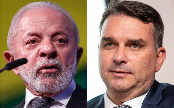 Sem Bolsonaro, Lula tem 46% e Flávio 36% em 2º turno, diz Quaest
