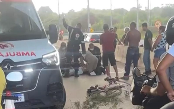 Ciclista morre atropelado na BR-230, no viaduto do Acesso Oeste, em João Pessoa