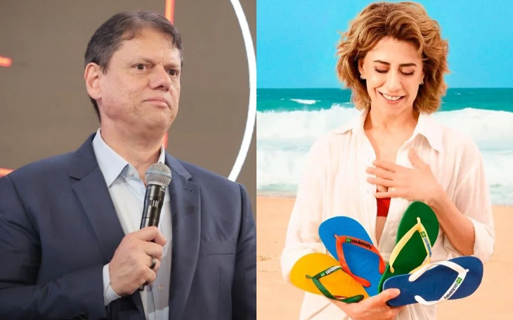 Tarcísio alfineta Havaianas: "Vamos começar o ano com o pé direito"