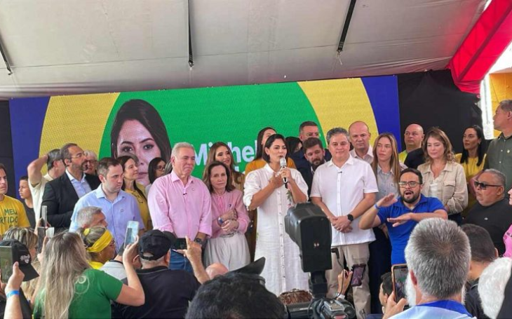 Em João Pessoa, Michelle Bolsonaro anuncia chapa com Efraim para governador e Marcelo Queiroga senador