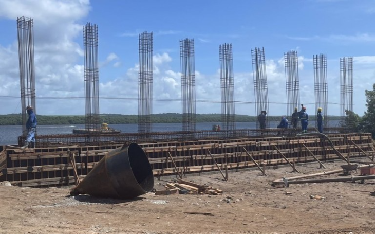Obras na Ponte do Futuro seguem dentro do cronograma em várias frentes de trabalho